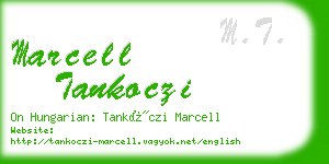marcell tankoczi business card